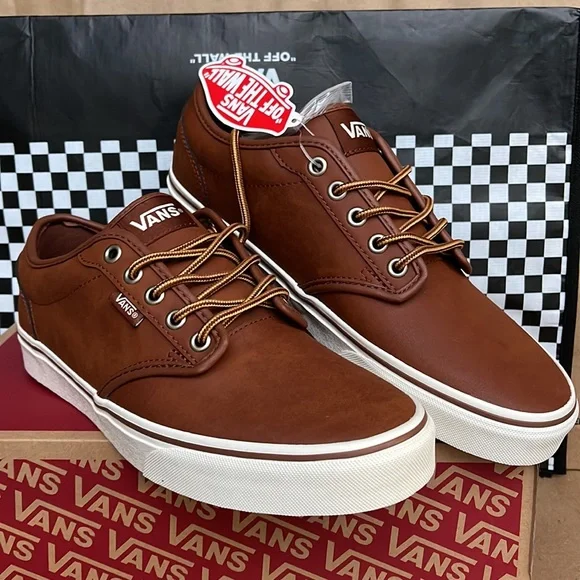 Vans Atwood Leather Brown/Marshmallow Men’s sneakers - Picture 5 of 16